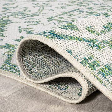 Estrella Bohemian Medallion Textured Weave Indoor/outdoor Runner Rug